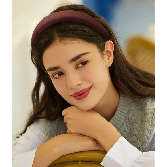 Padded Hair Headbands Women Girls Soft Fabric Thick Hair Accessories Set